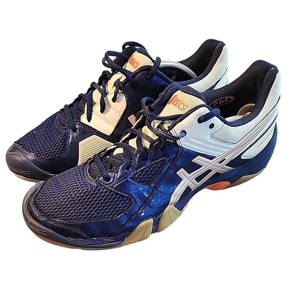 ASICS‎ Gel-Dominion Volleyball Shoes Mens Size 12 Navy White Orange